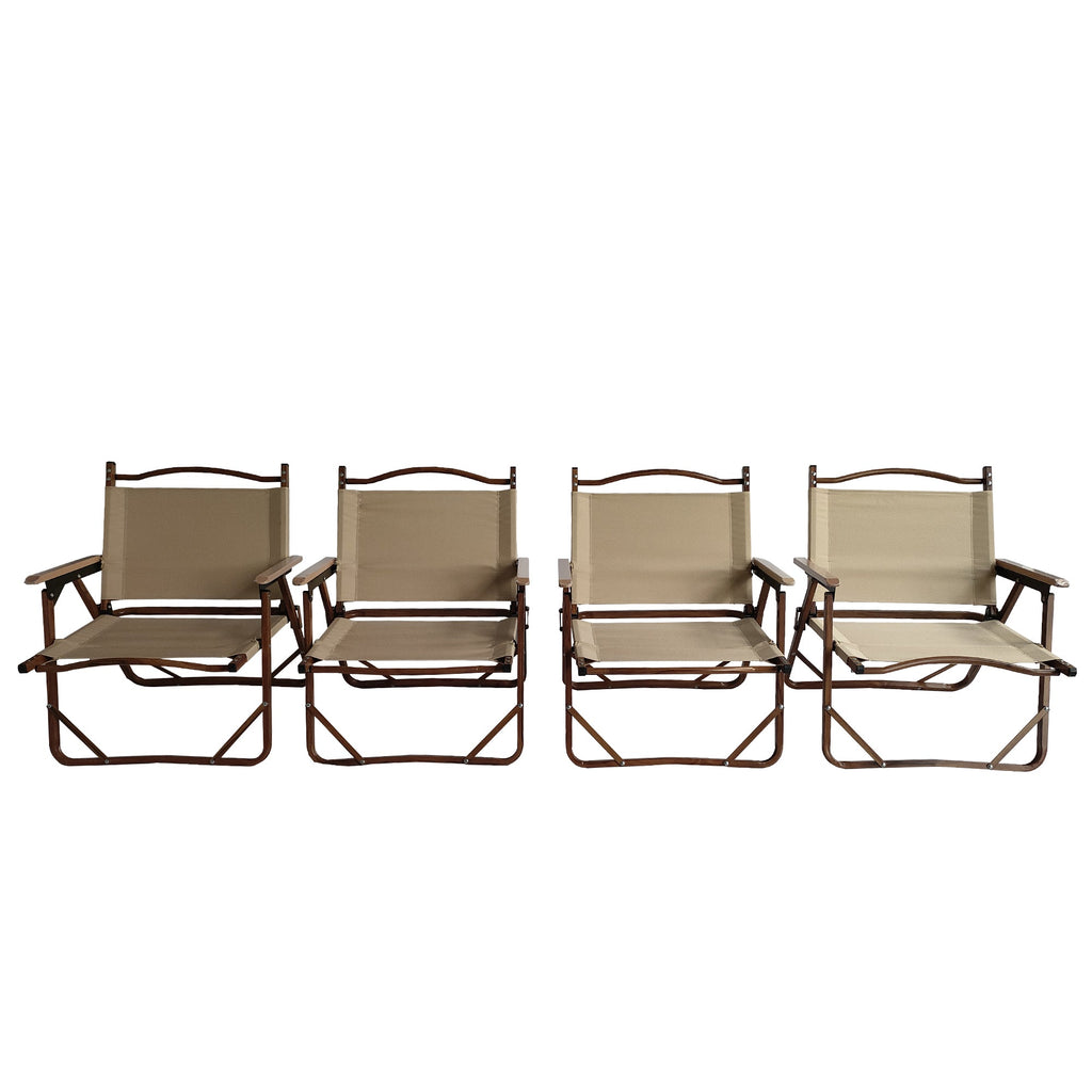 Comfy Foldable and Portable Chair with Armrests - Set of 4