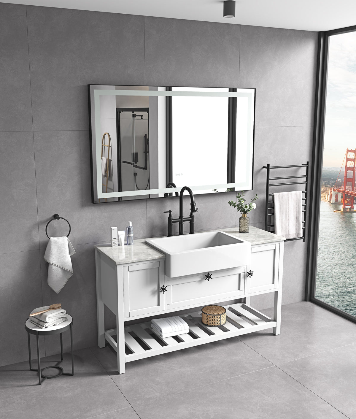 Premium Bathroom Mirror - 72 in. W x 36 in. H