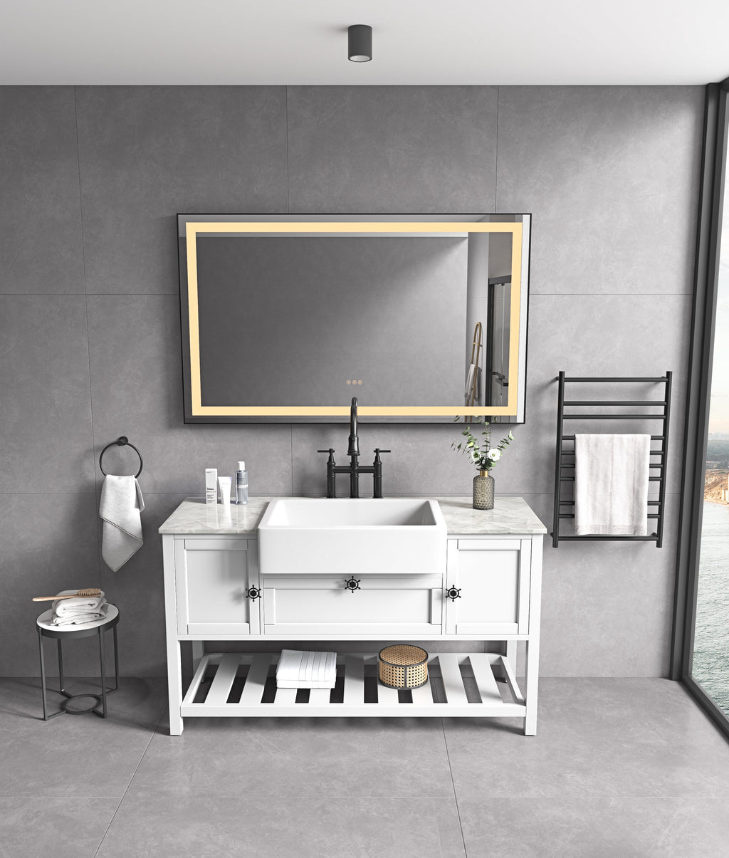 Premium Bathroom Mirror - 72 in. W x 36 in. H
