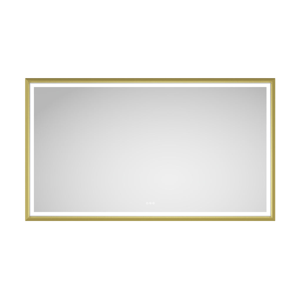 84in. W x 48in. H Oversized Rectangular Framed LED Mirror