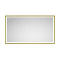 84in. W x 48in. H Oversized Rectangular Framed LED Mirror