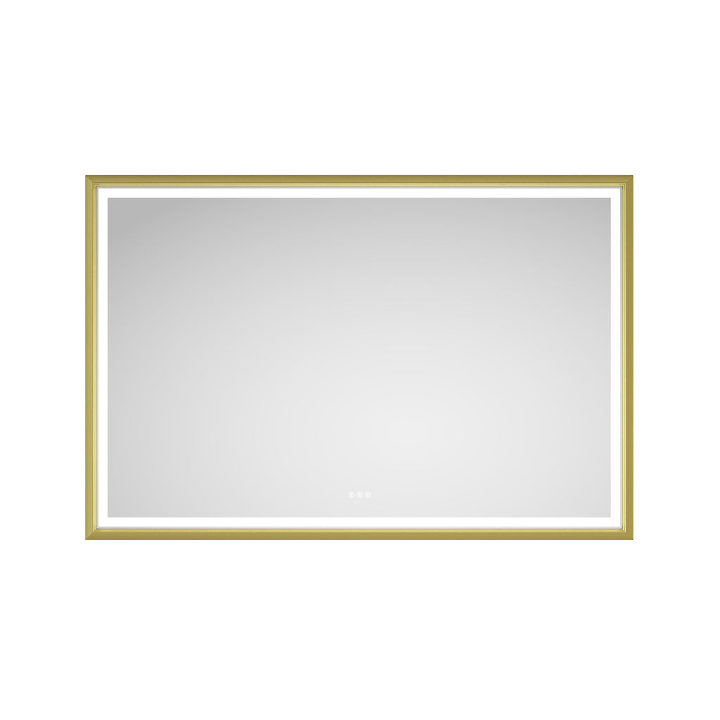 84in. W x 48in. H Oversized Rectangular Framed LED Mirror