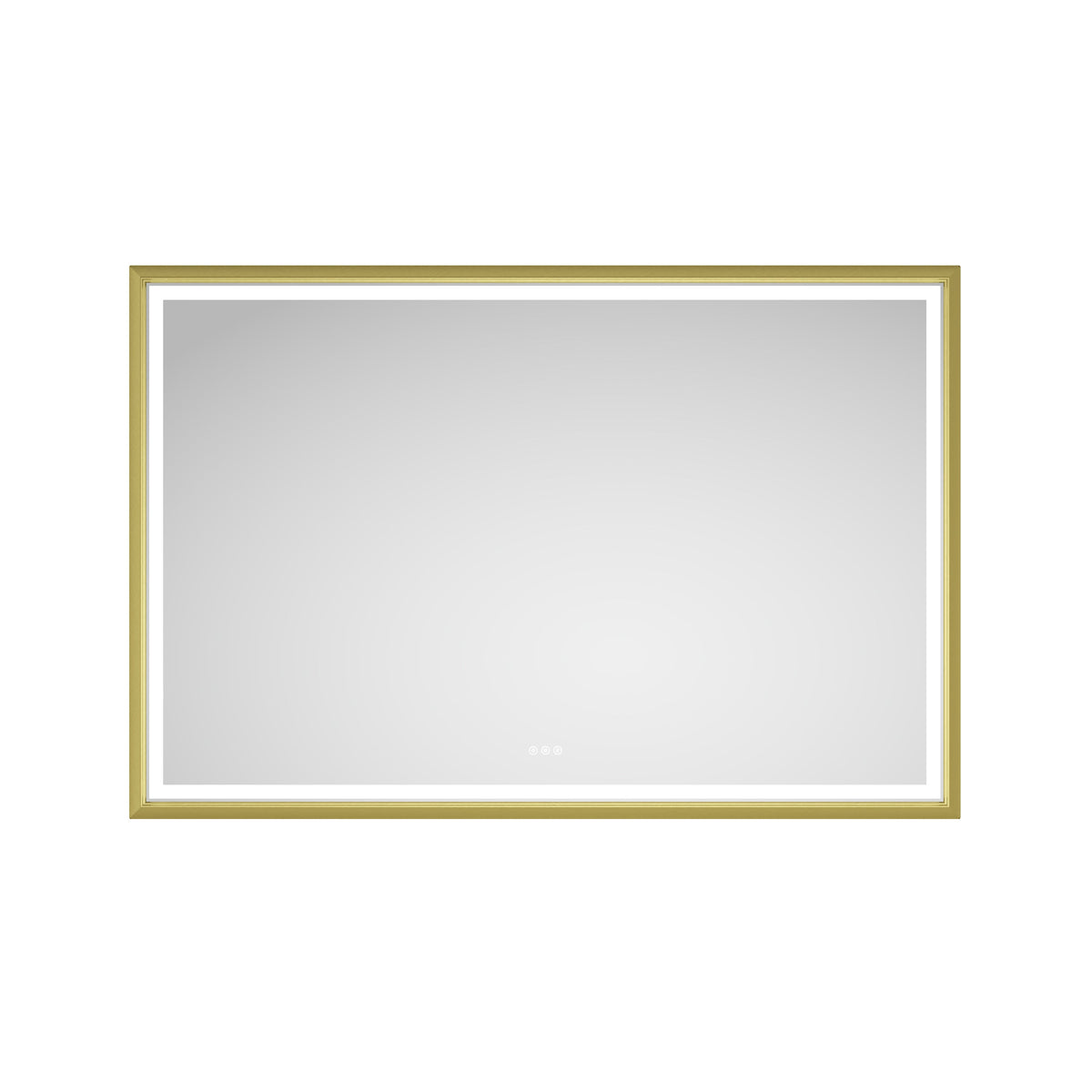 84in. W x 48in. H Oversized Rectangular Framed LED Mirror