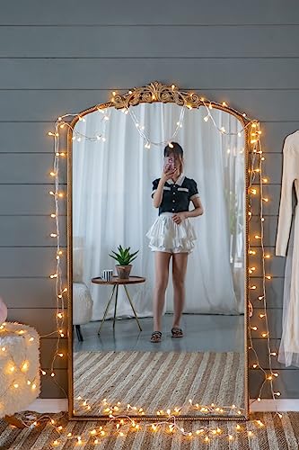 Full Length Mirror with Faux Wooden Frame