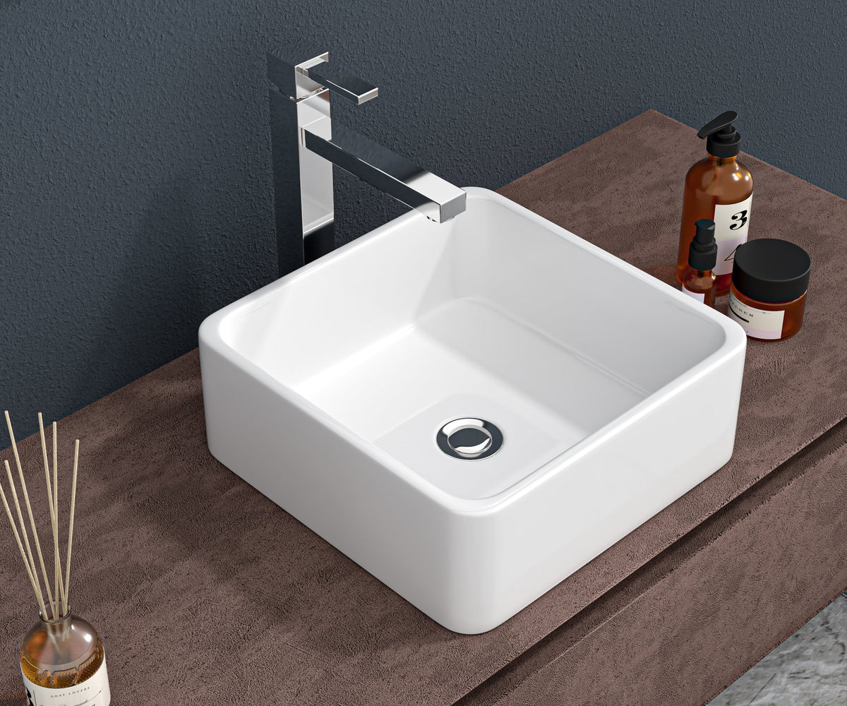 15x15 Inch Modern Bathroom Vessel Sink