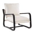 Blaire Sling Chair Upholstered in Oatmeal Fabric