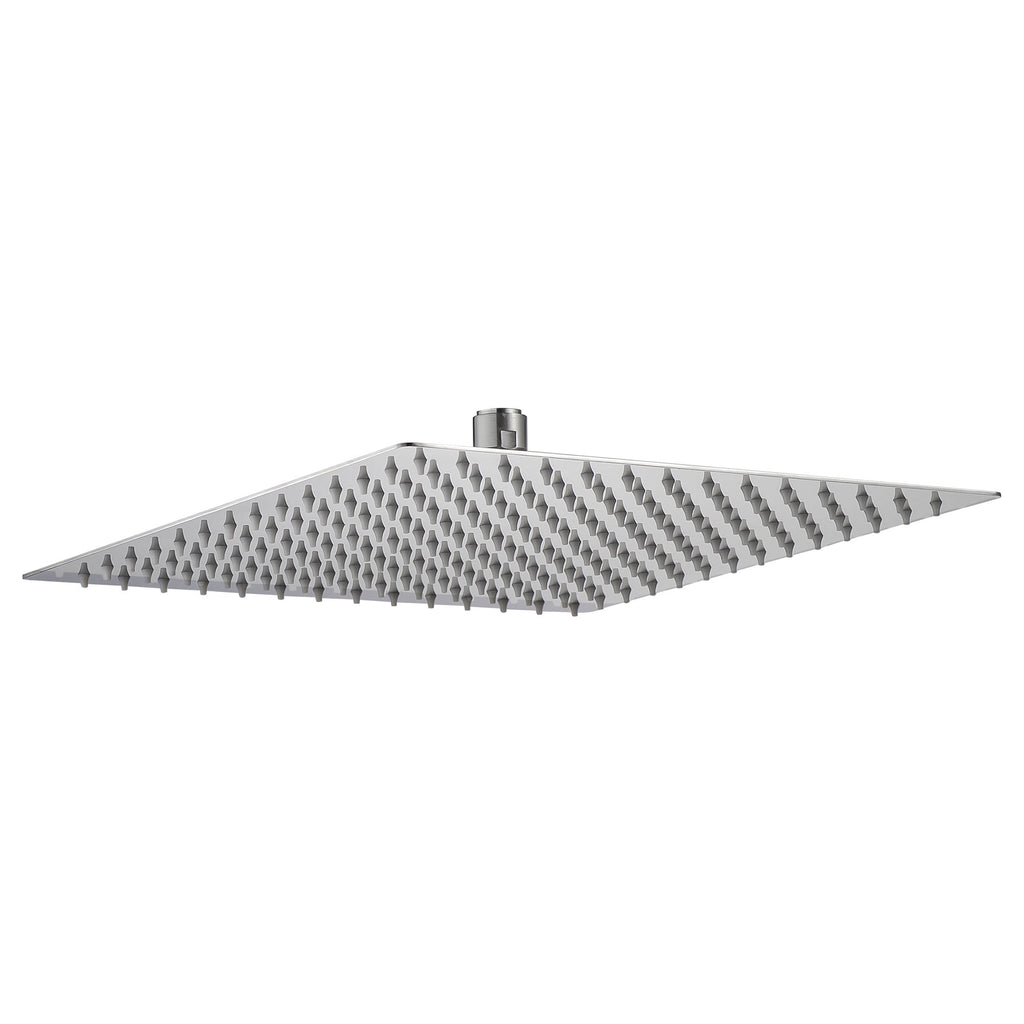12 Inch Square Brushed Nickel Rain Fixed Shower Head