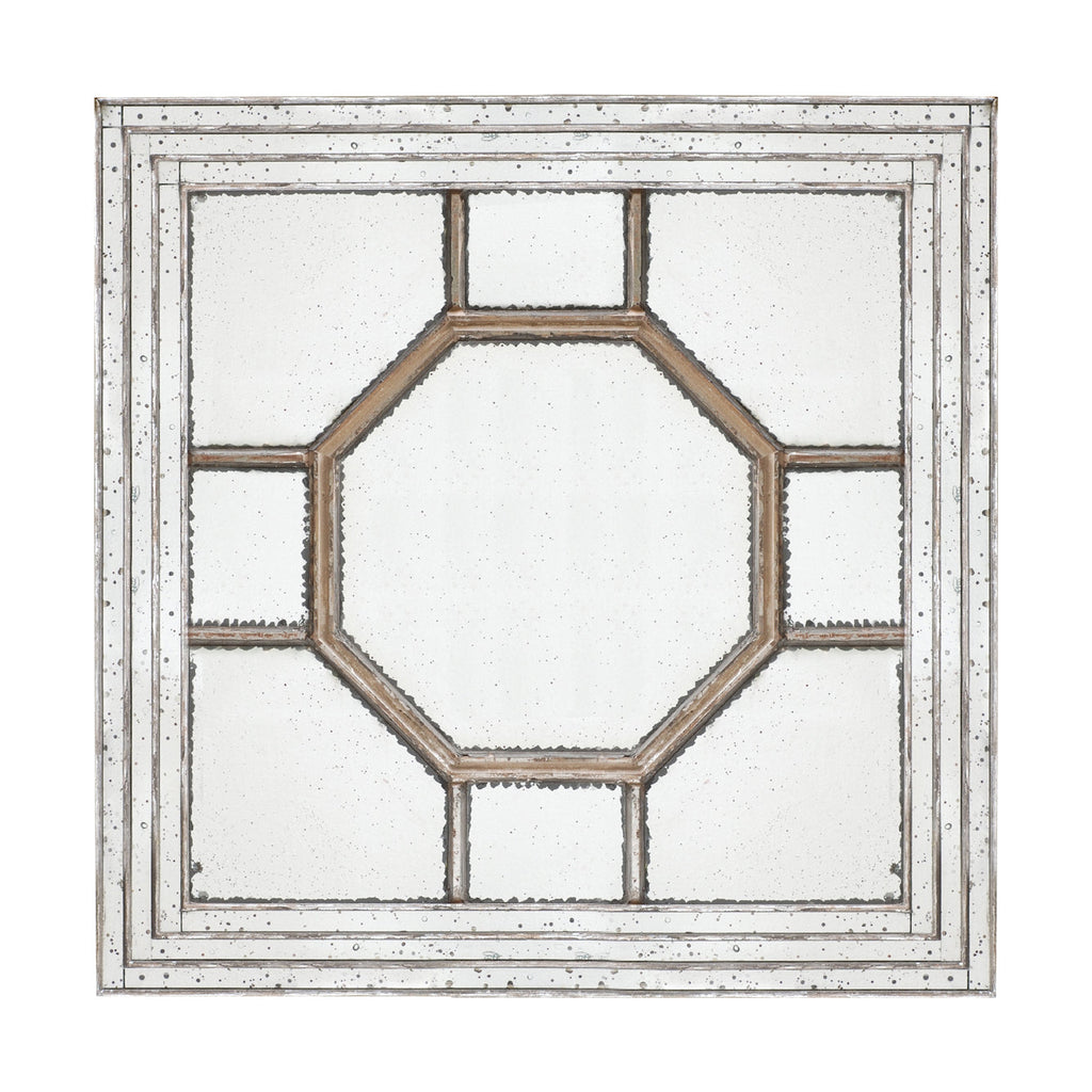 48" Antique Style Decorative Square Wall Mirror