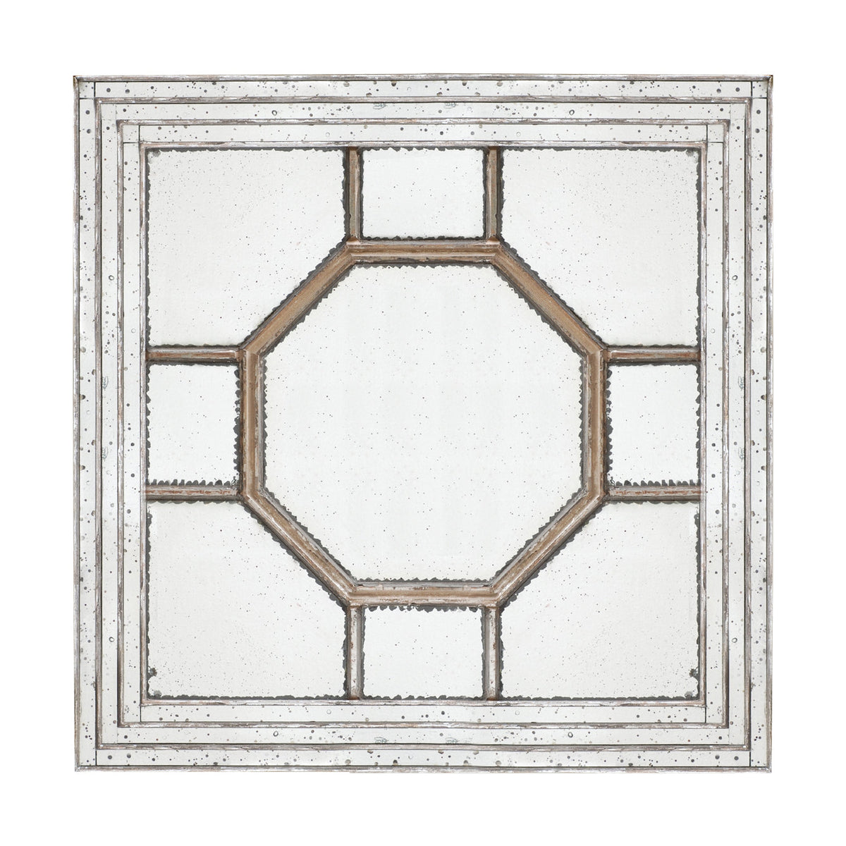 48" Antique Style Decorative Square Wall Mirror