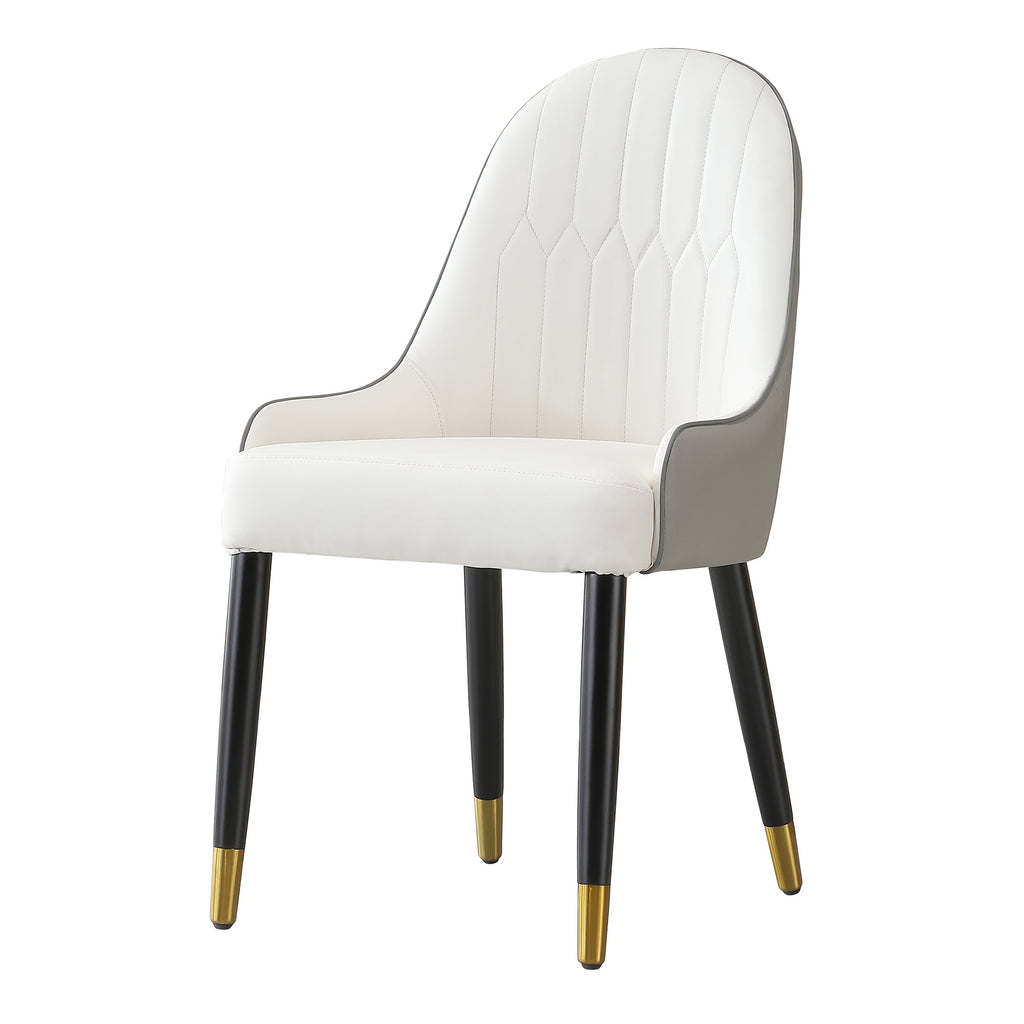 Modern Dining Chairs Set of 2 pcs Faux Leather Dining Chair