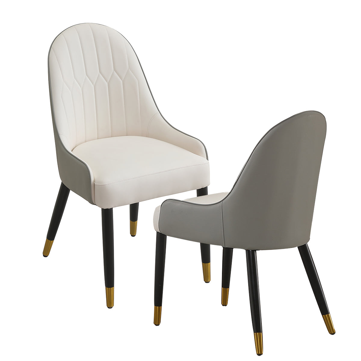 Modern Dining Chairs Set of 2 pcs Faux Leather Dining Chair