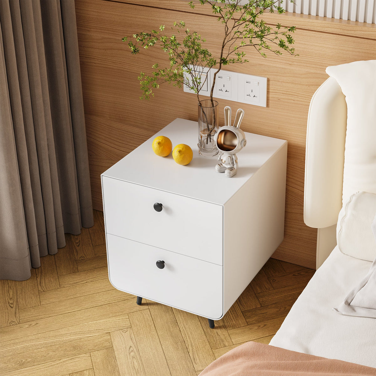Modern Night Stand Storage Cabinet