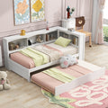 Twin Size Daybed With Trundle, Storage Cabinets & USB Ports