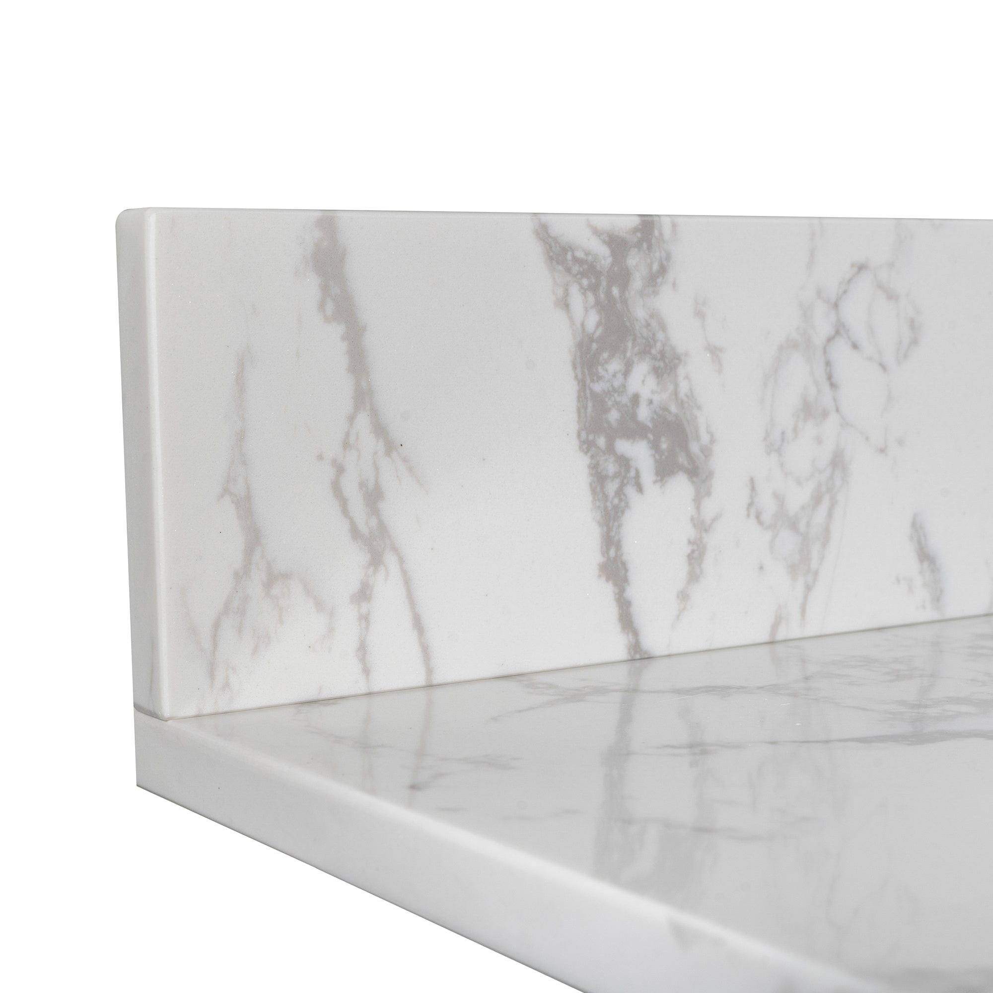 Montary 43x22 Bathroom Stone Vanity Top - Engineered Stone Carrara