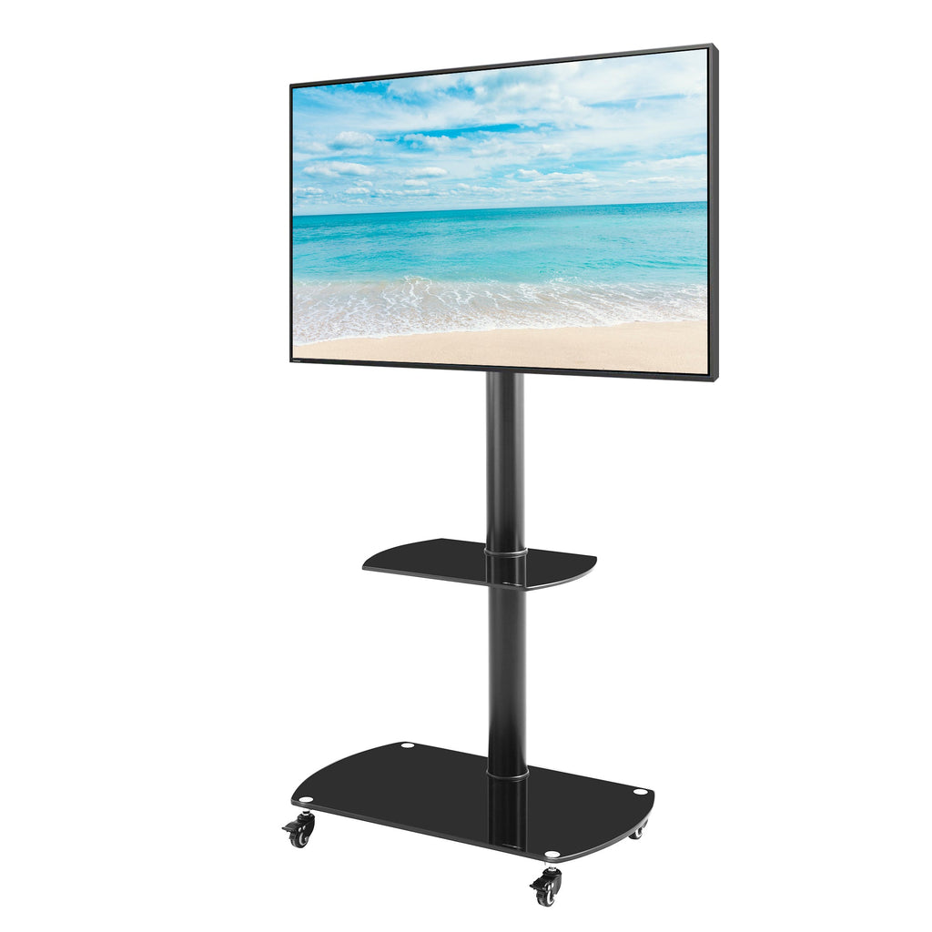 Height and Angle Adjustable Multi-Function Mobile TV Stand