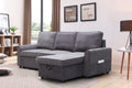 Modern Modular L-Shaped Sofa Bed with Chaise Longue