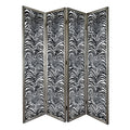 Herero 4-Panel Decorative Screen Room Divider