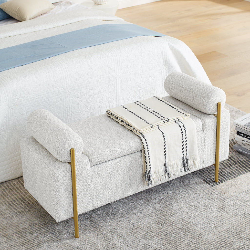 Elegant Upholstered Storage Bench