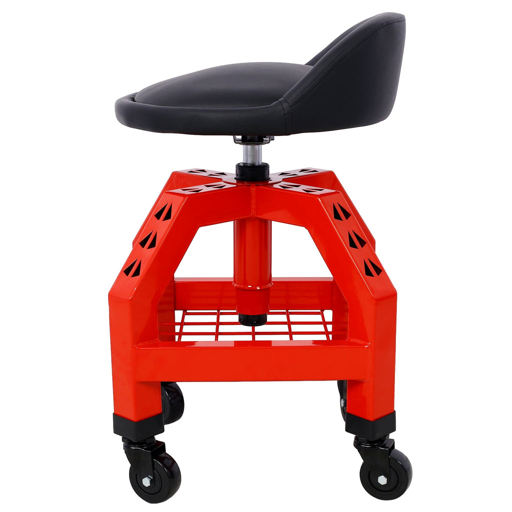 Pneumatic 360 Degree Swivel Stool, Heavy Duty Rolling Mechanics Stool