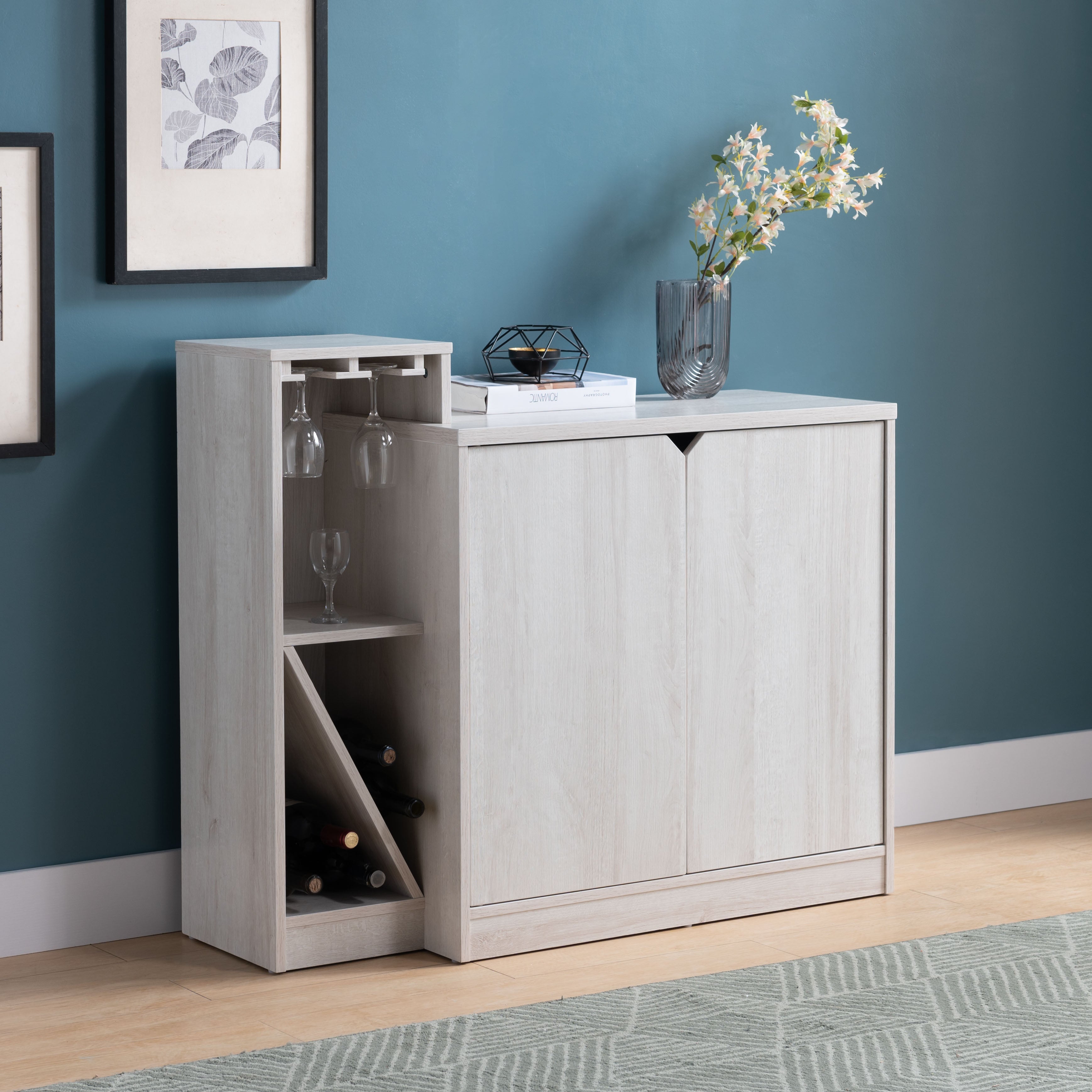 Bar Cabinet for Wine Storage and Display
