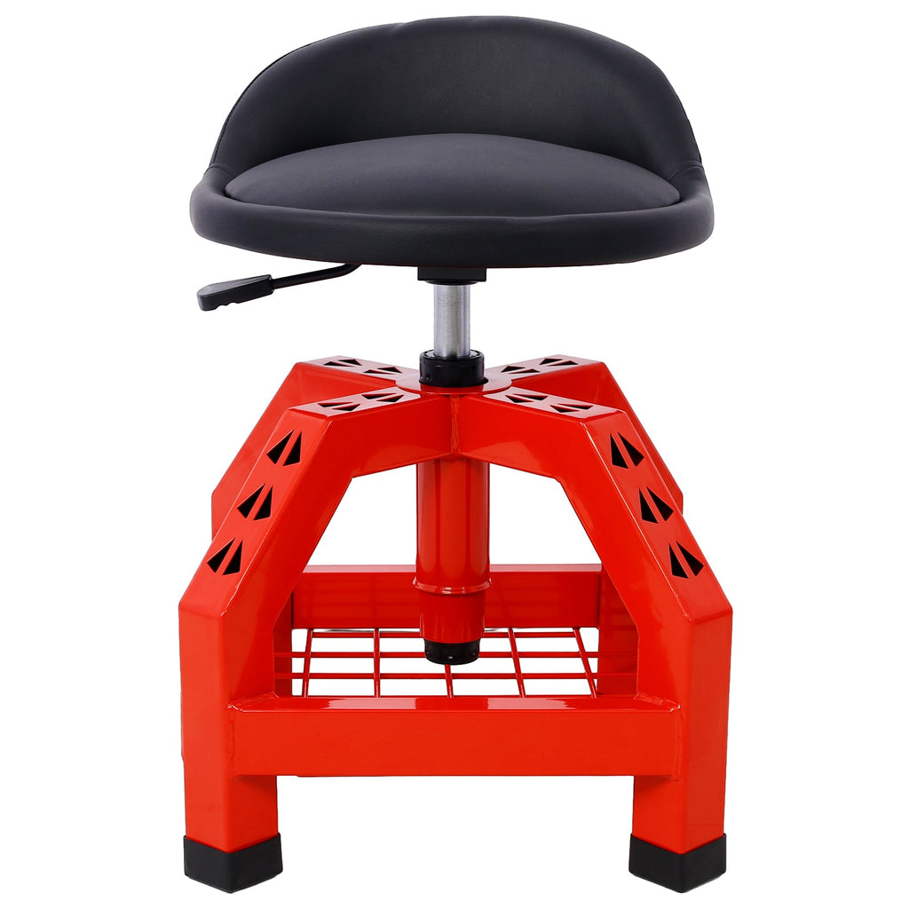 Pneumatic 360 Degree Swivel Stool, Heavy Duty Rolling Mechanics Stool