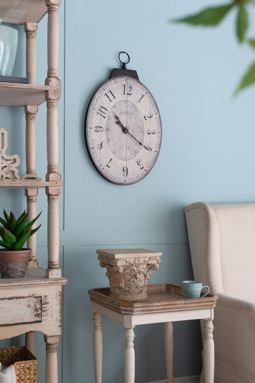 18" x 29" Antique Wall Clock