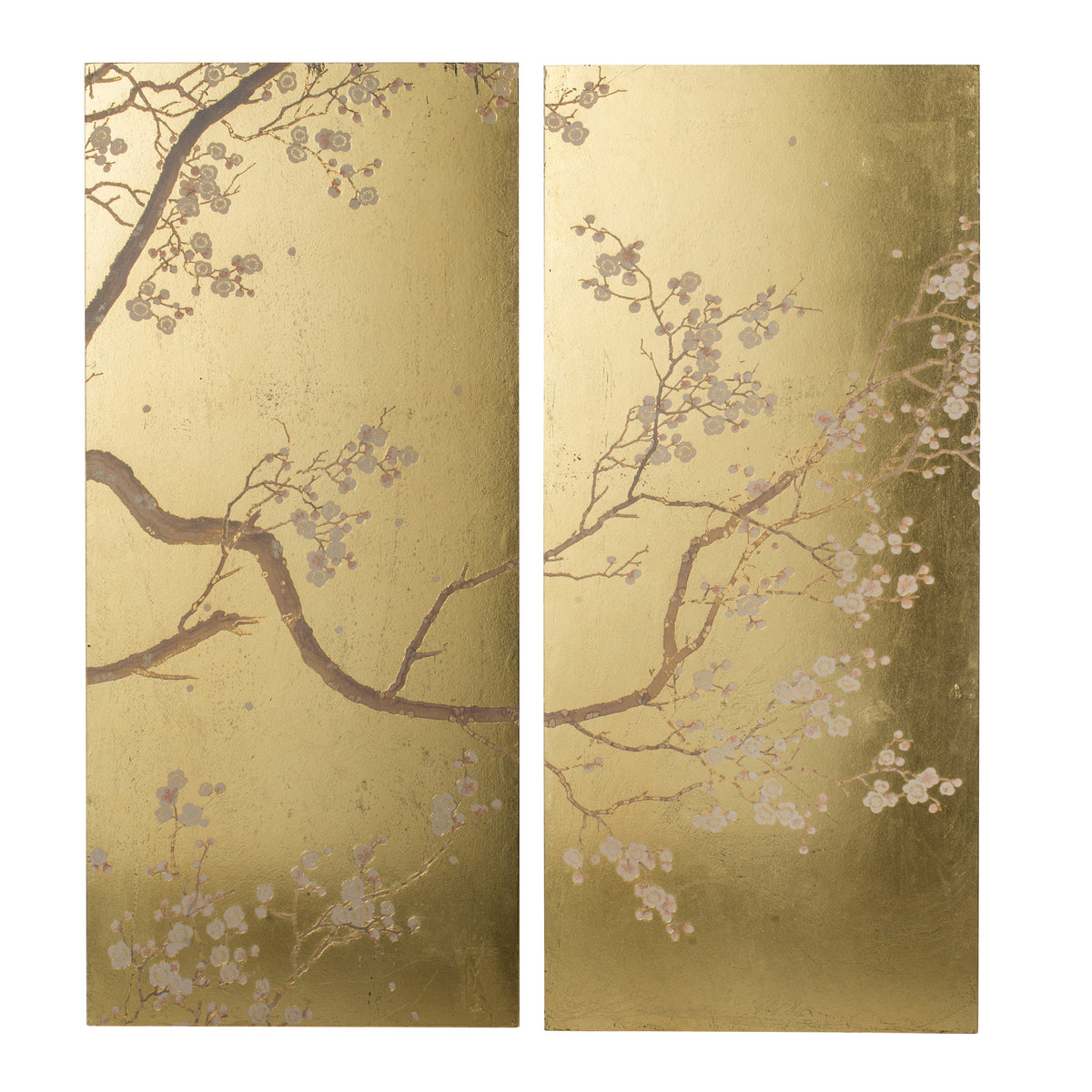 Set of 2 Cherry Blossom Wall Art Panels