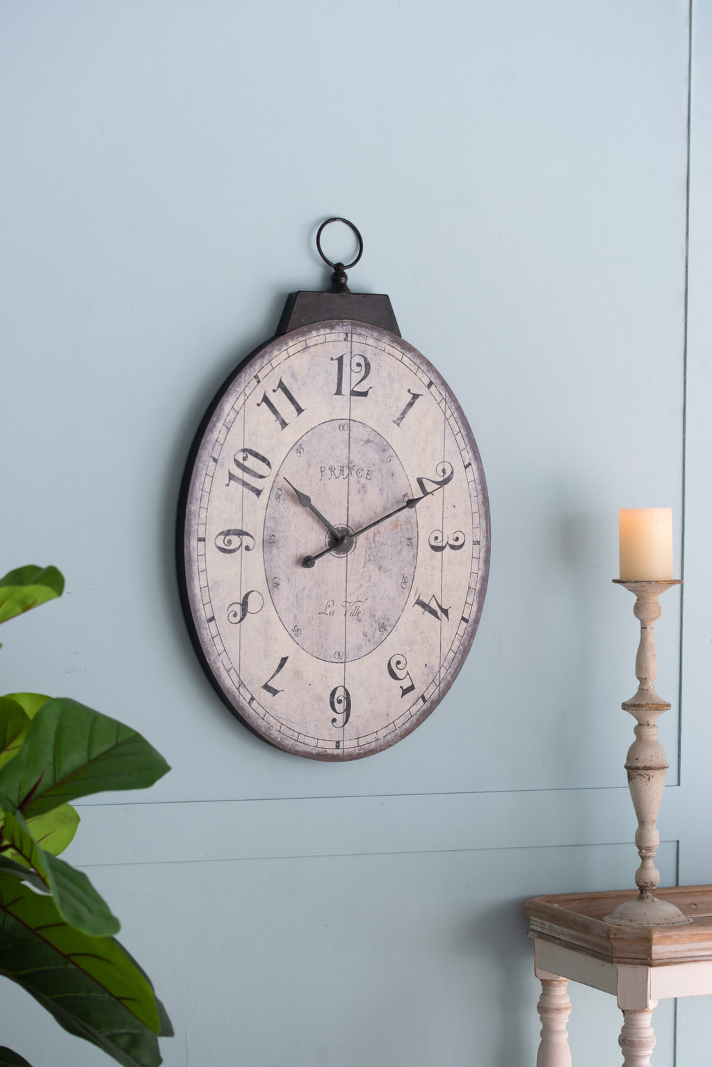 18" x 29" Antique Wall Clock