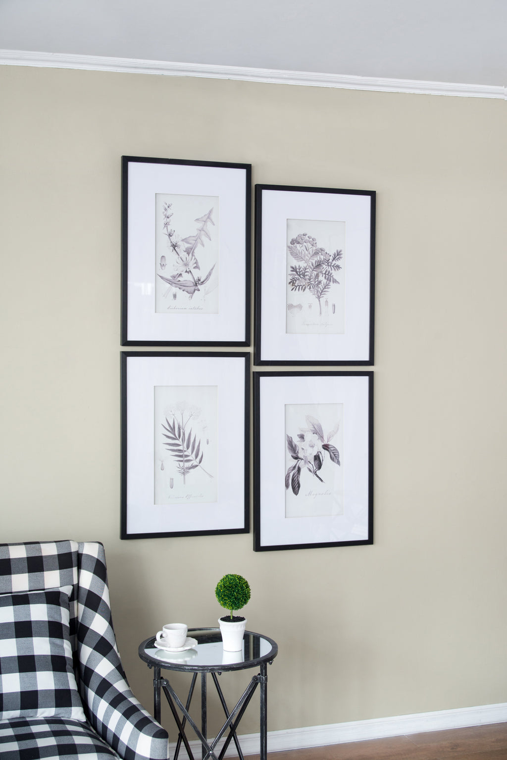 Set of 4 Botanical Wall Art Prints