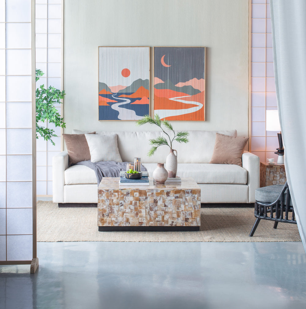 26.5" x 38.5" Rectangular Tassel Print Wall Art