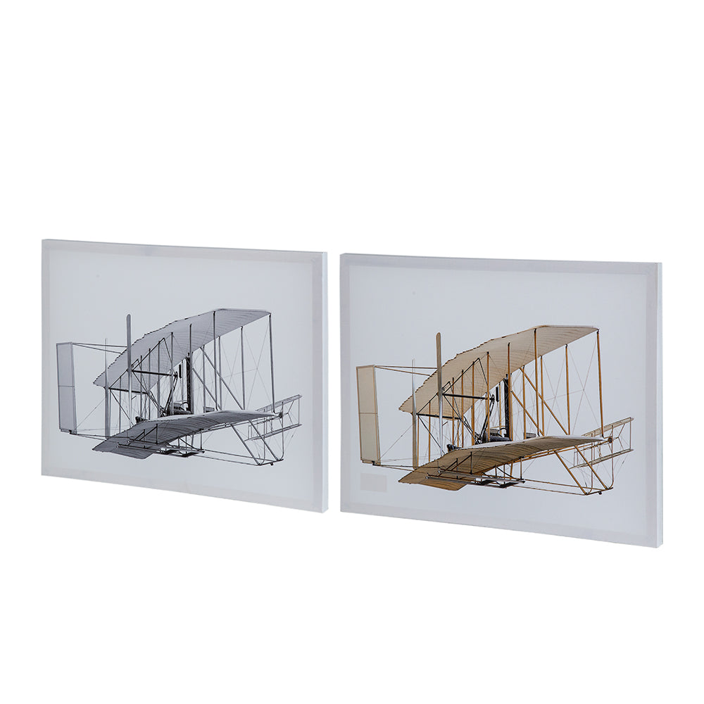 Set of 2 Large Rectangular Diptych Wall Art