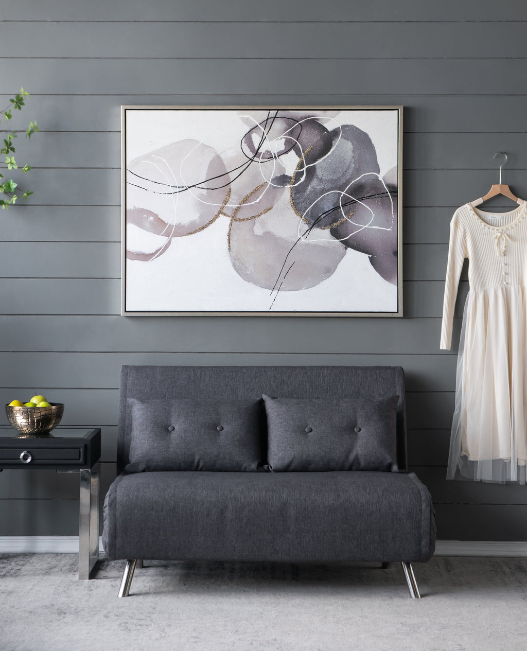 47" x 35.5" Large Modern Oil Painting