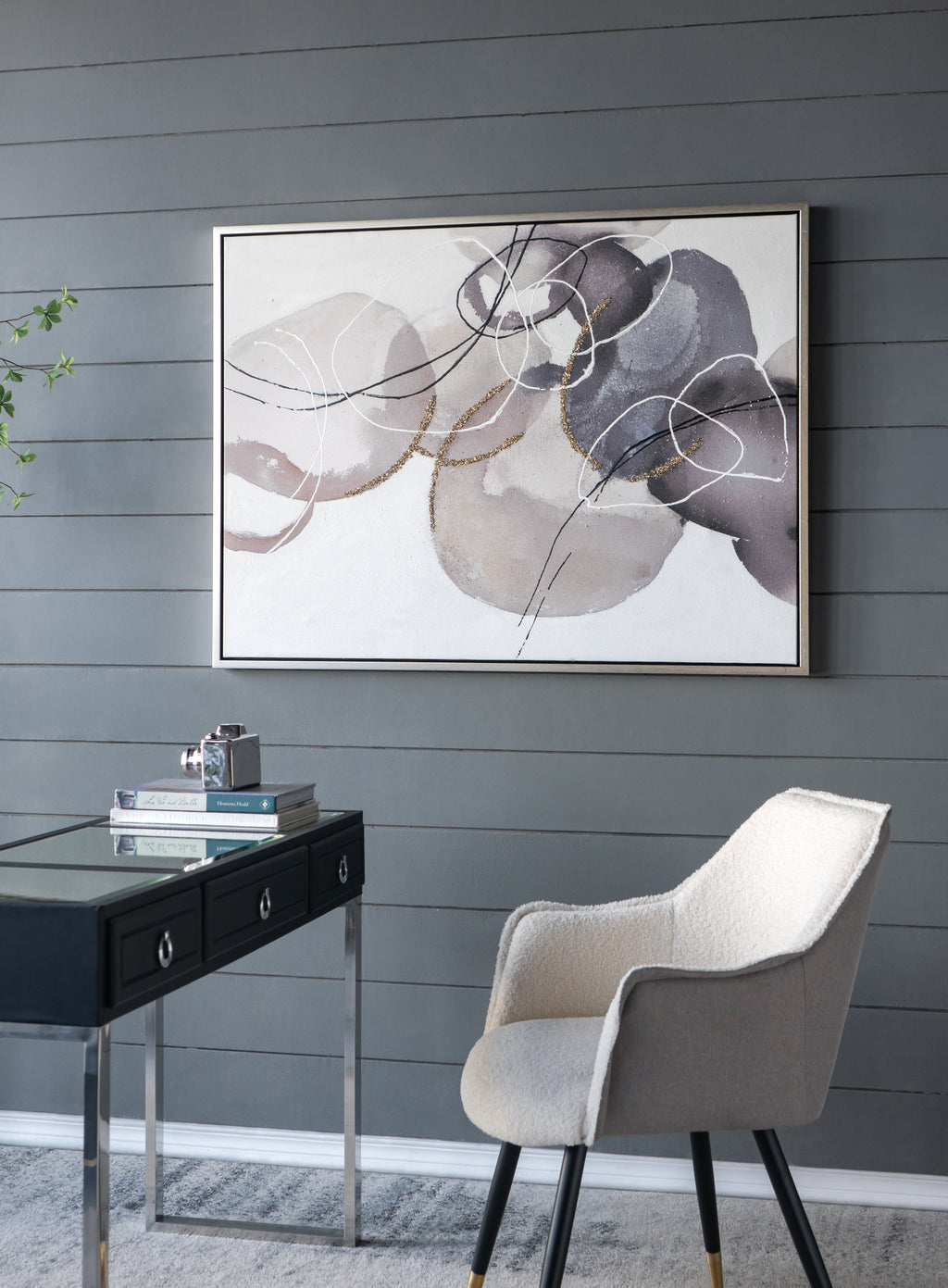 47" x 35.5" Large Modern Oil Painting