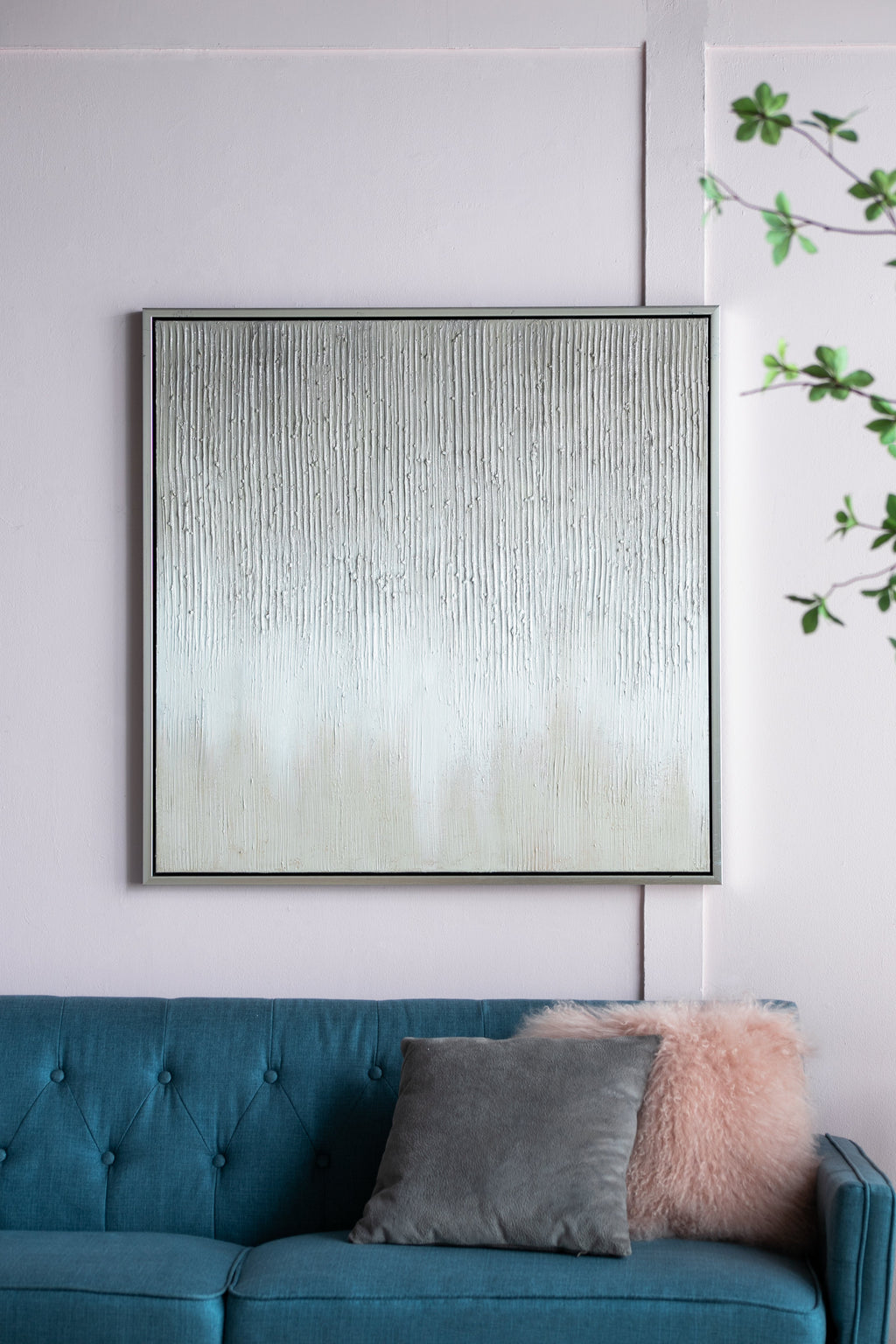 Golden Sunshine Framed Hand-Painted Canvas Print
