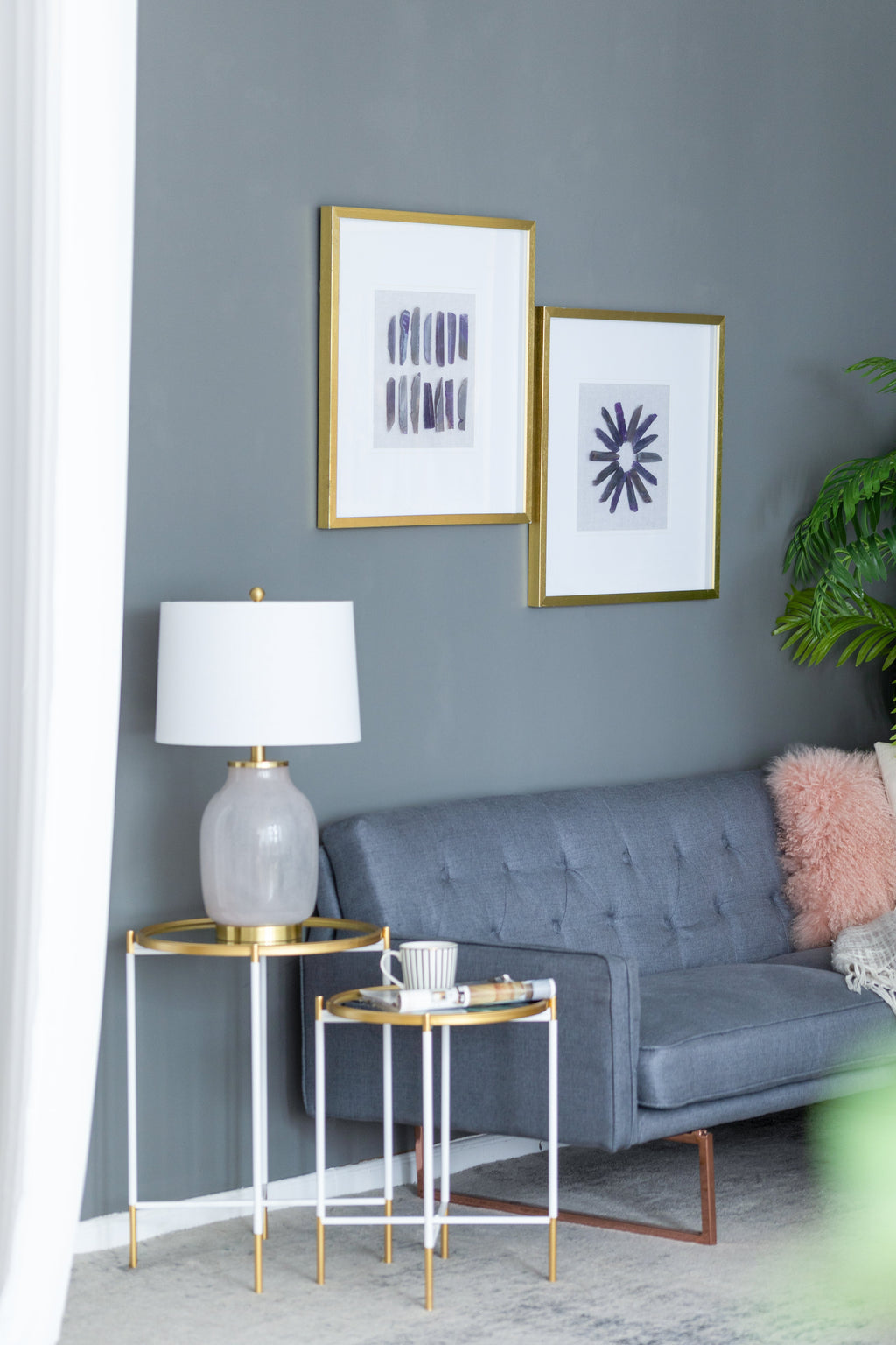 Grace Purple Agate Shadow Boxes