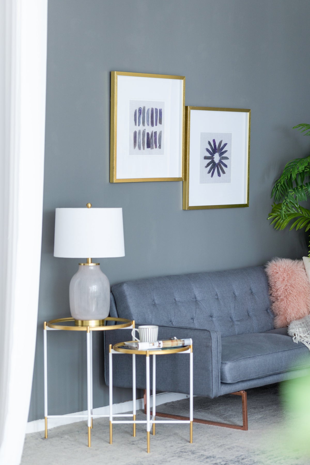 Grace Purple Agate Shadow Boxes