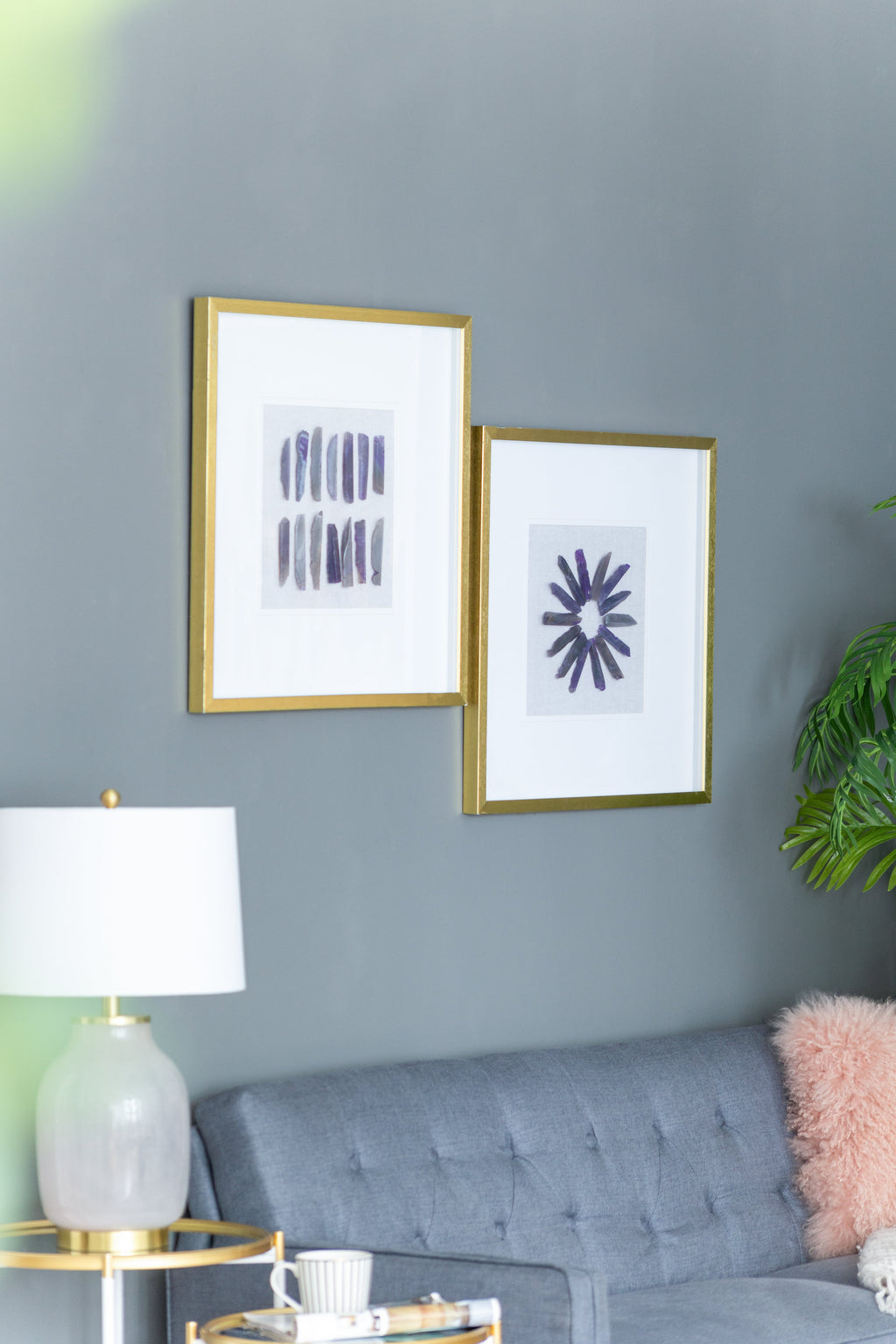 Grace Purple Agate Shadow Boxes