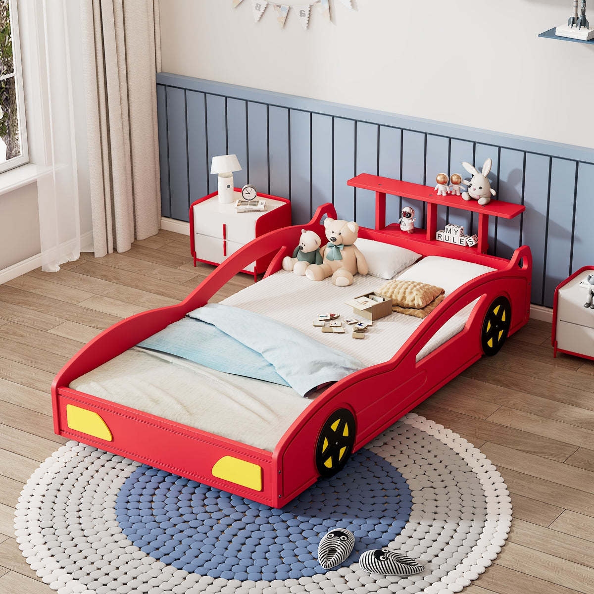 Wooden Race Car Bed