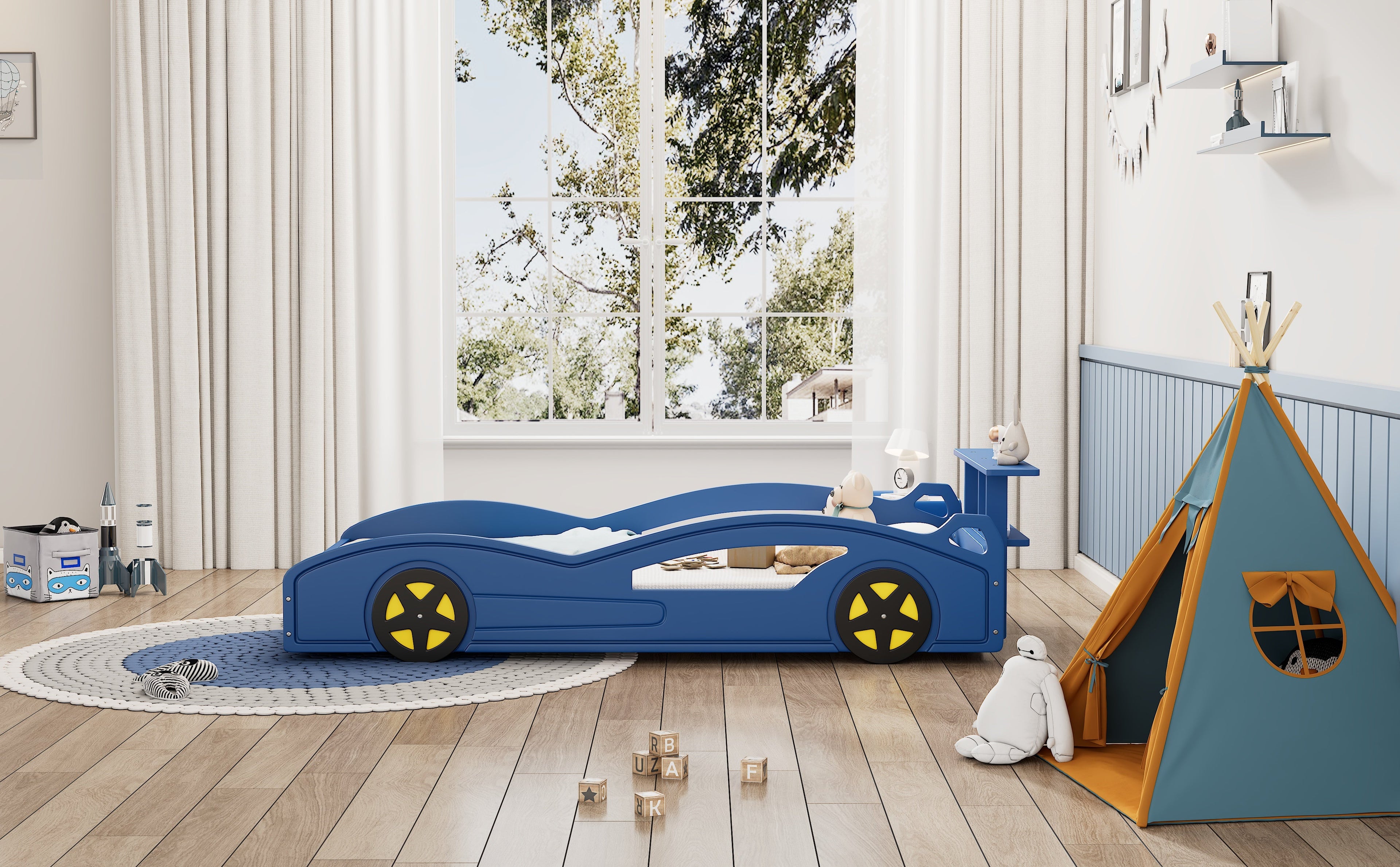 Wooden Race Car Bed