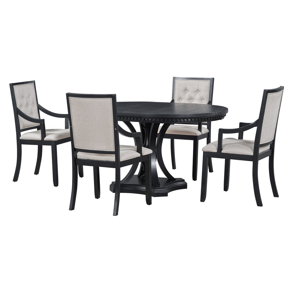 TREXM Retro 5-Piece Dining Set