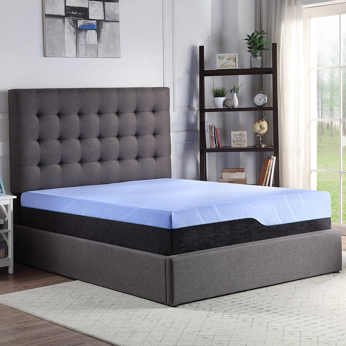 Bridgevine Home 12 Inch Refresh Hybrid Cooling GelCare Memory Foam and Coil Adult Mattress, King Size
