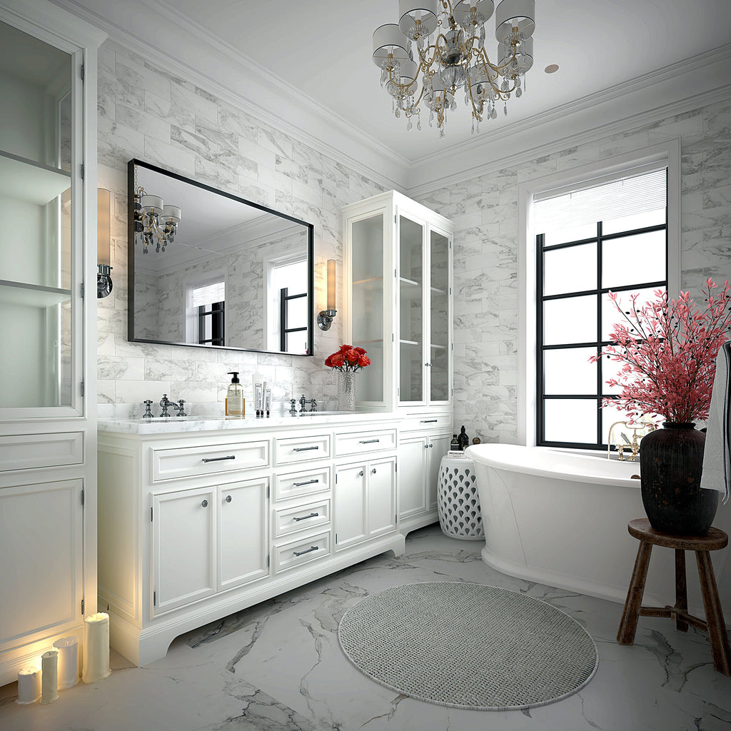 36x30 Inch Glossy Bathroom Mirror