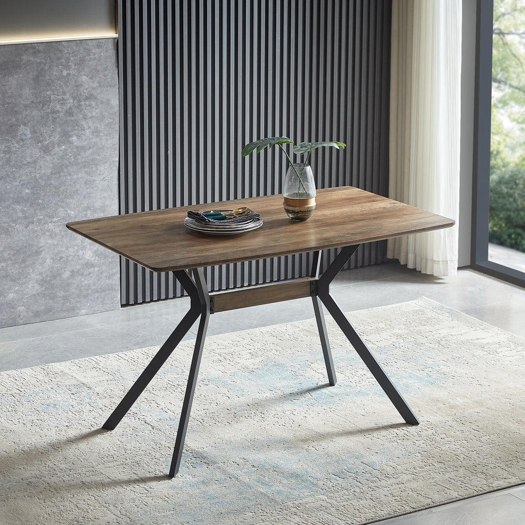Modern Minimalist Style Dining Table MDF Wooden Top
