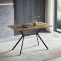 Modern Minimalist Style Dining Table MDF Wooden Top