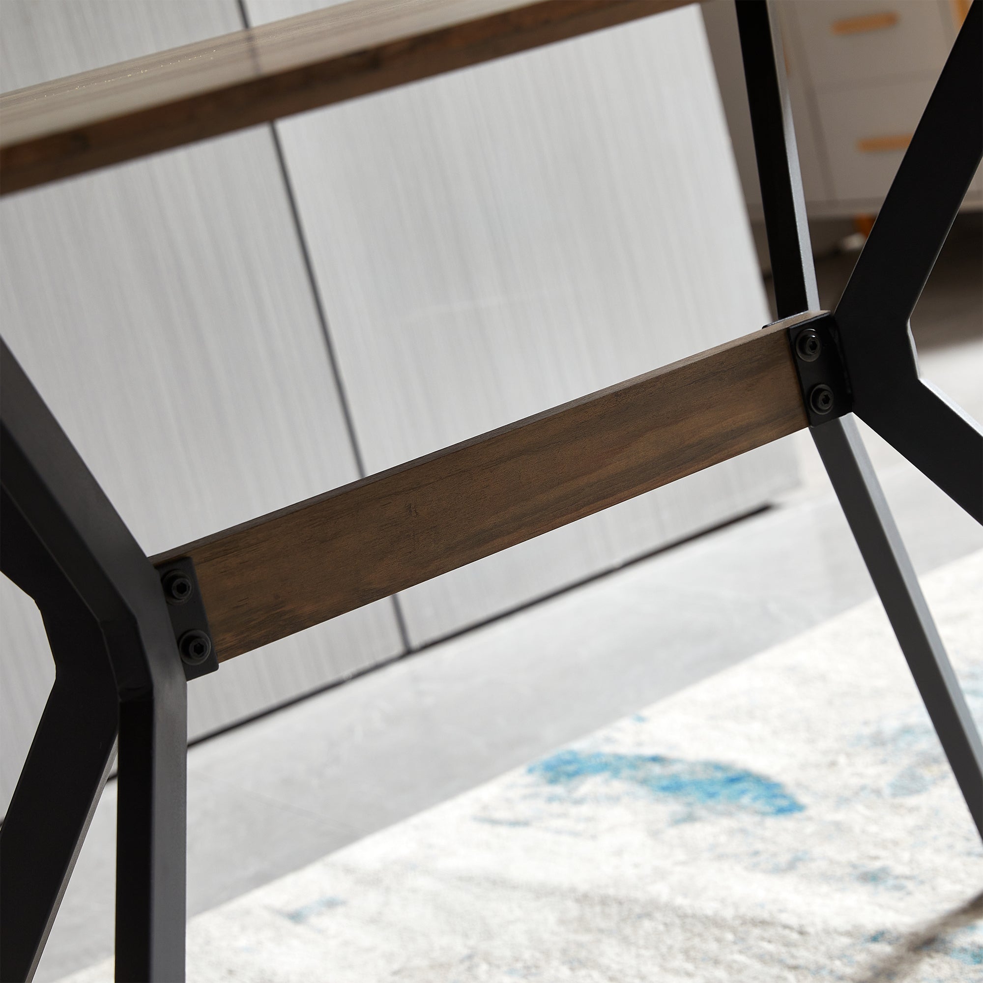 Modern Minimalist Style Dining Table MDF Wooden Top