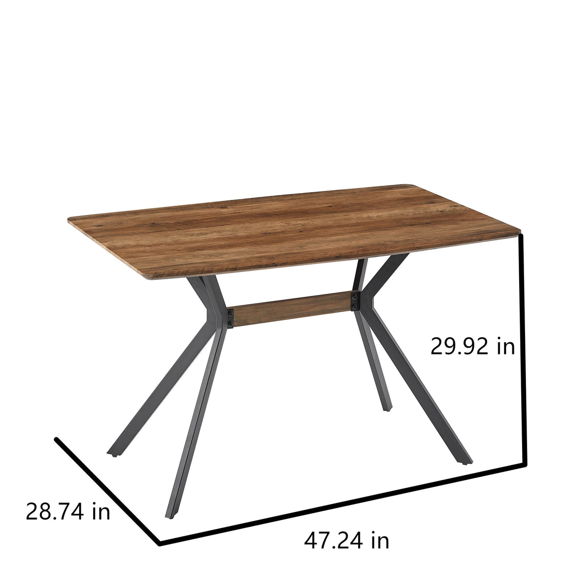 Modern Minimalist Style Dining Table MDF Wooden Top