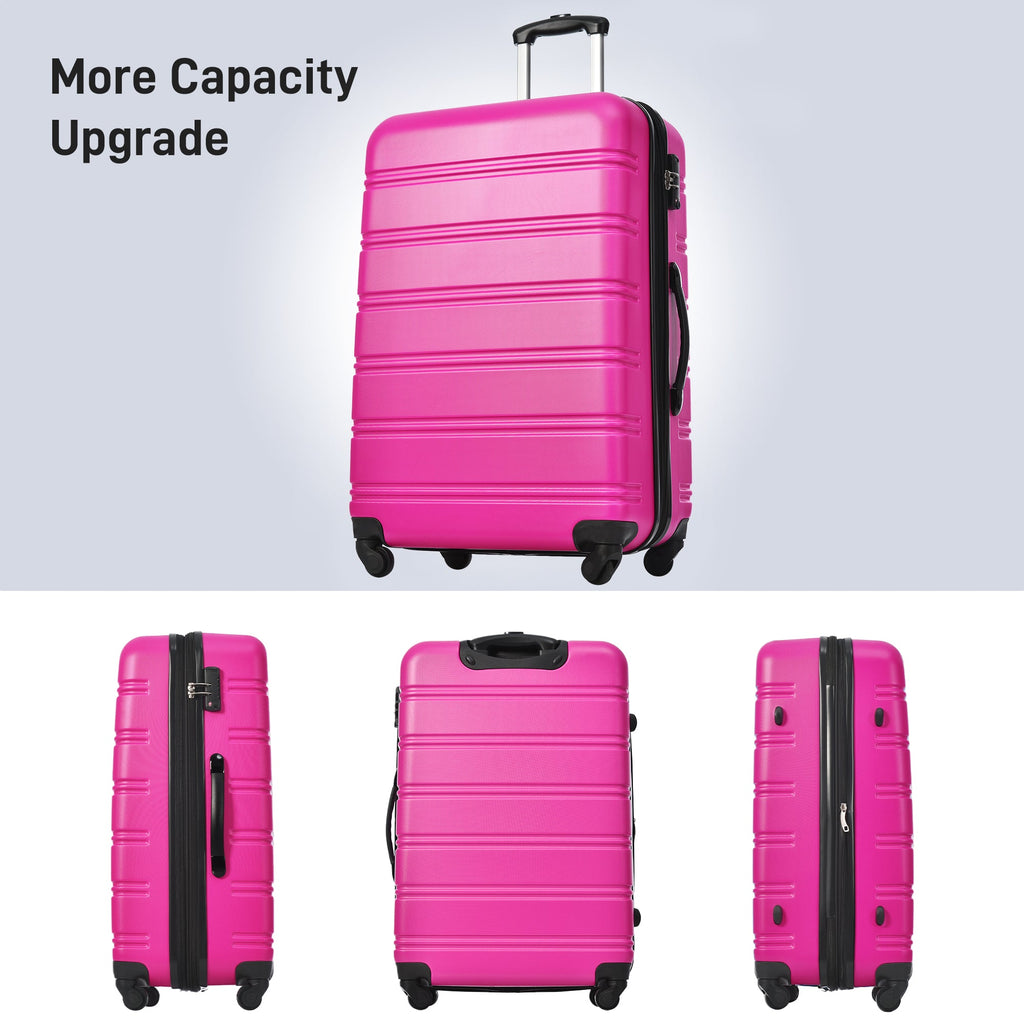 Hardshell Luggage Sets 2Pcs + Bag Spinner Suitcase with TSA Lock