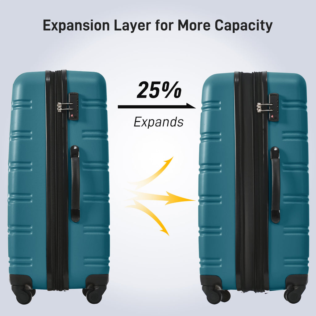Hardshell Luggage Sets 4 pcs + Bag Spinner Suitcase with TSA Lock