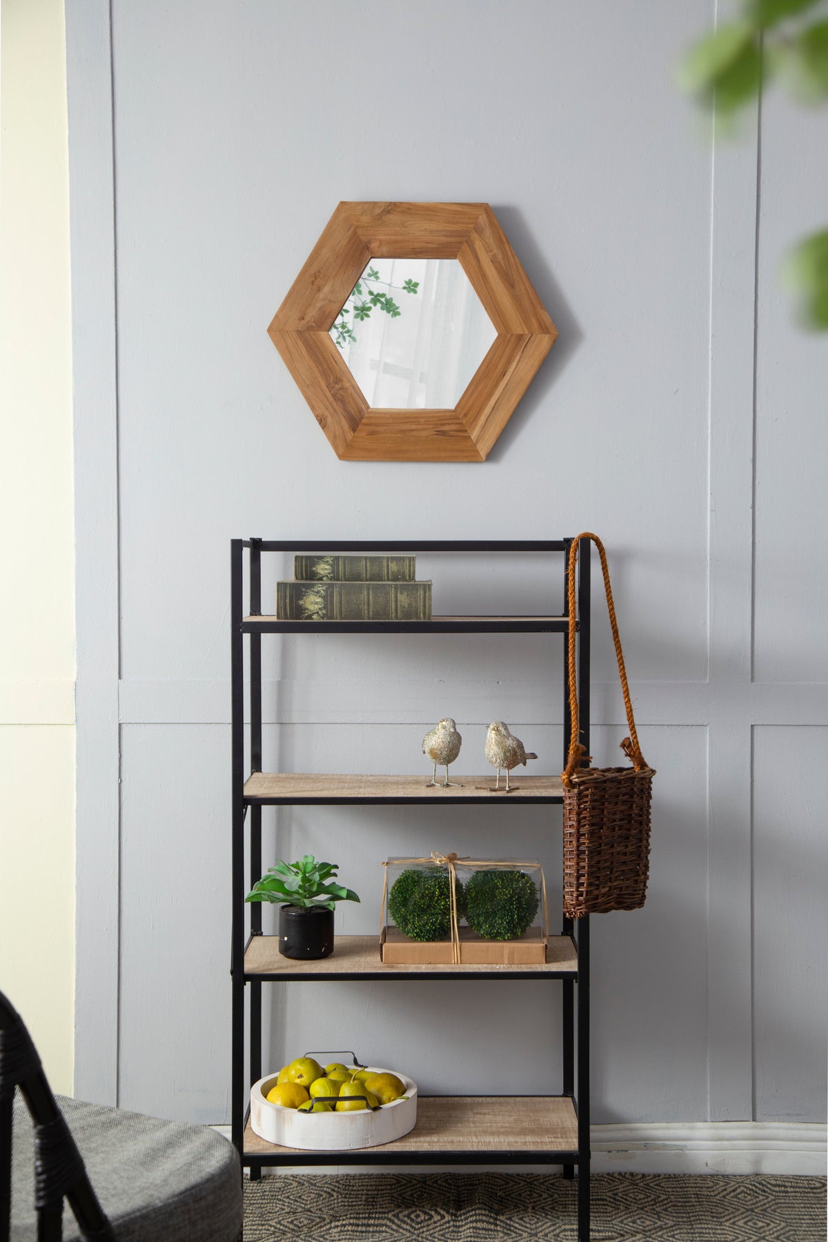 18.5" Hexagon Mirror