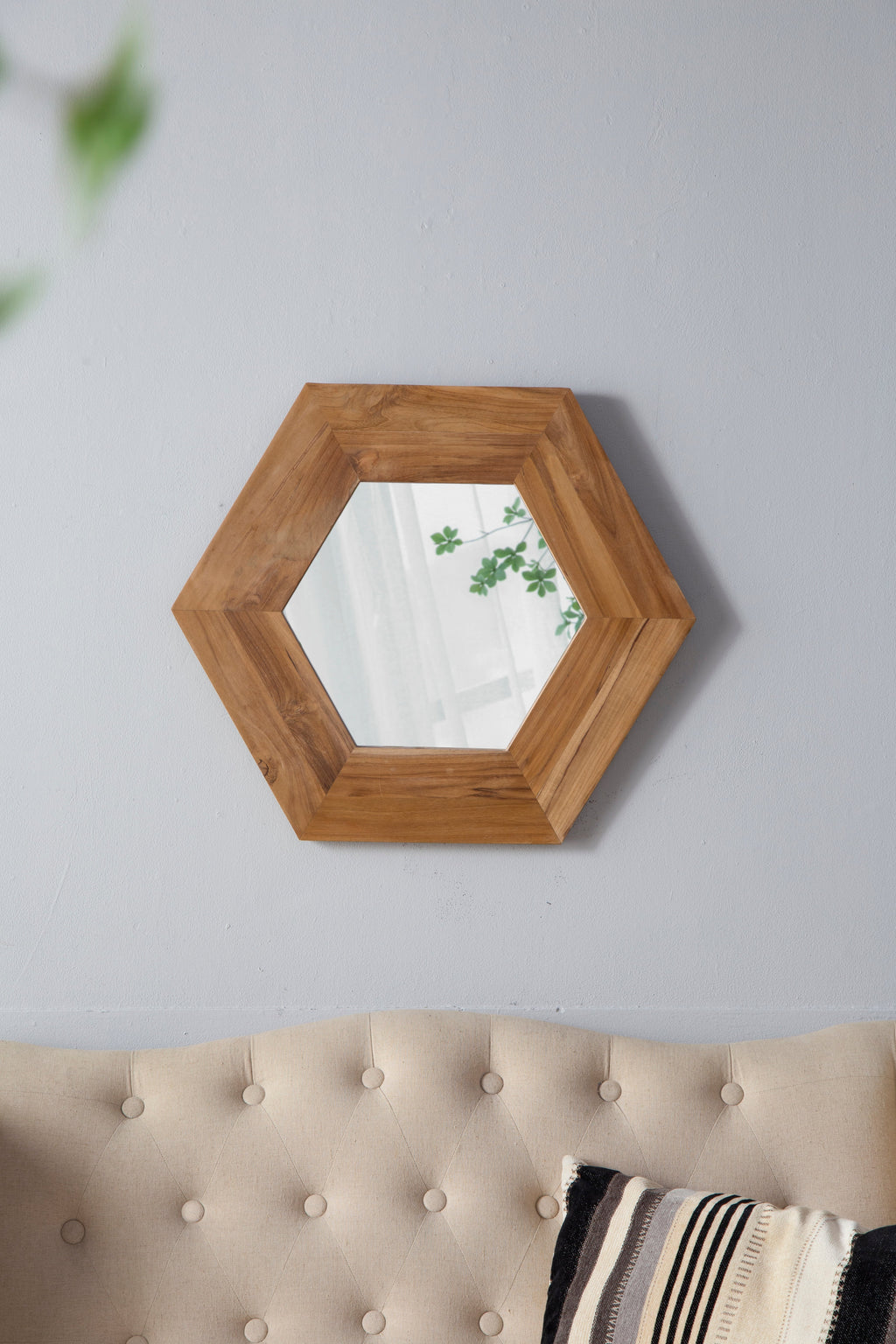 18.5" Hexagon Mirror